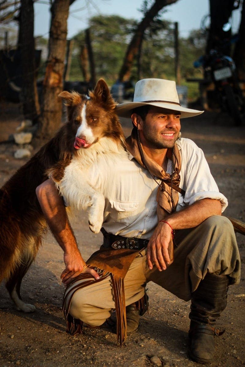 Pedro Berranteiro e seu cachorro