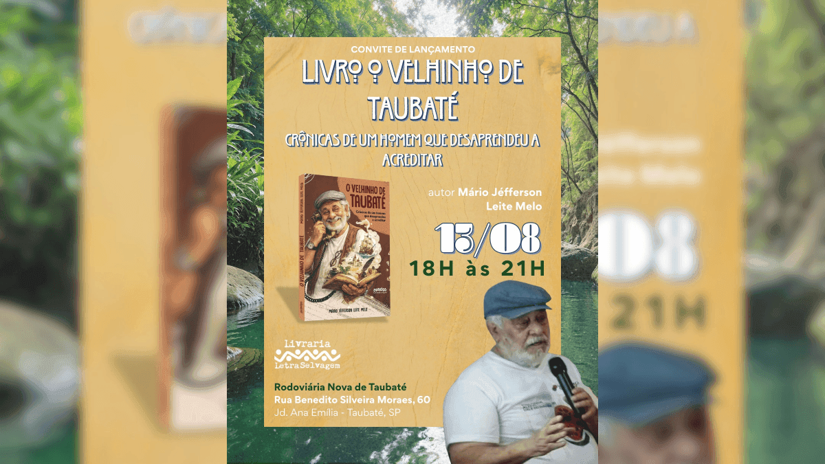 Livro “O Velhinho de Taubaté” será lançado nesta quinta-feira (13)