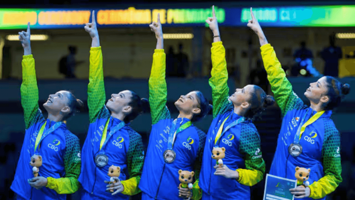 Equipe Brasileira de Ginástica Ritmica conquistou prata histórica
