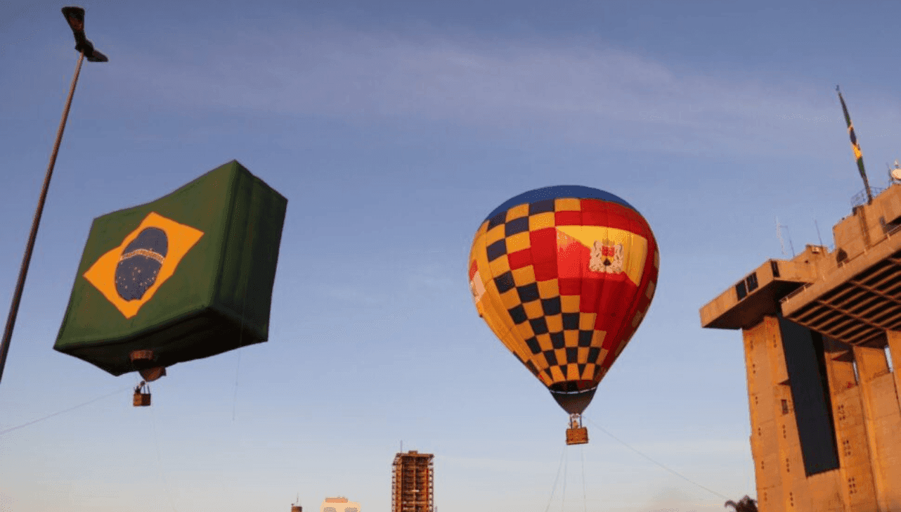 Passeio de balão cativo integra a programação dos 372 anos de Sorocaba