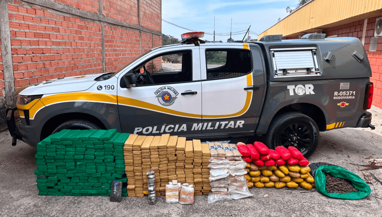 Tijolos de drogas apreendidos