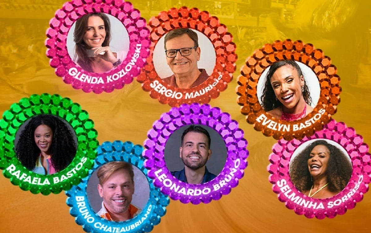 Apresentadores e comentaristas da Série Ouro, no Rio de Janeiro