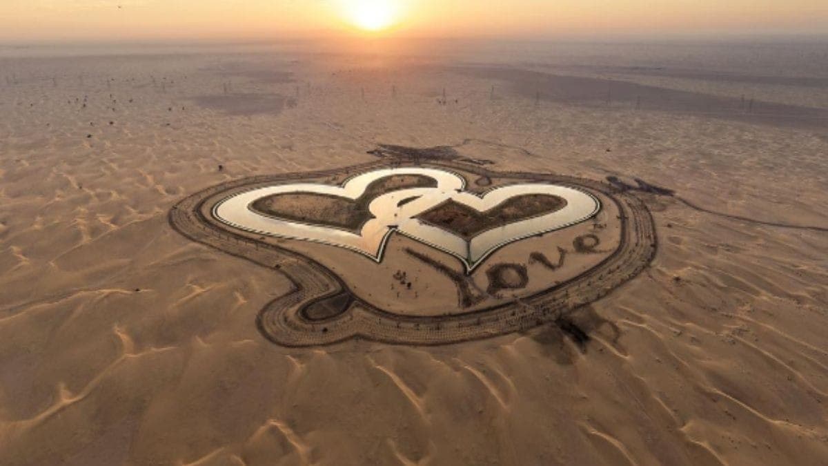 Lago ficou mais famoso após a foto do príncipe de Dubai