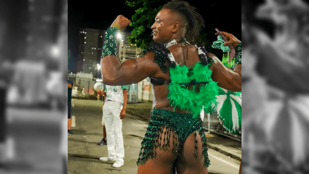 Igor Maximiliano, muso do Império Serrano, no carnaval de 2023