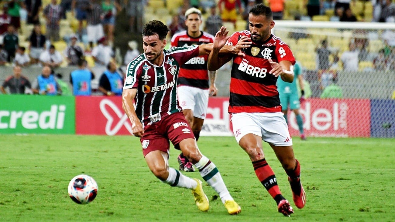 Primeiro jogo da final do Carioca 2023, entre Flamengo e Fluminense
