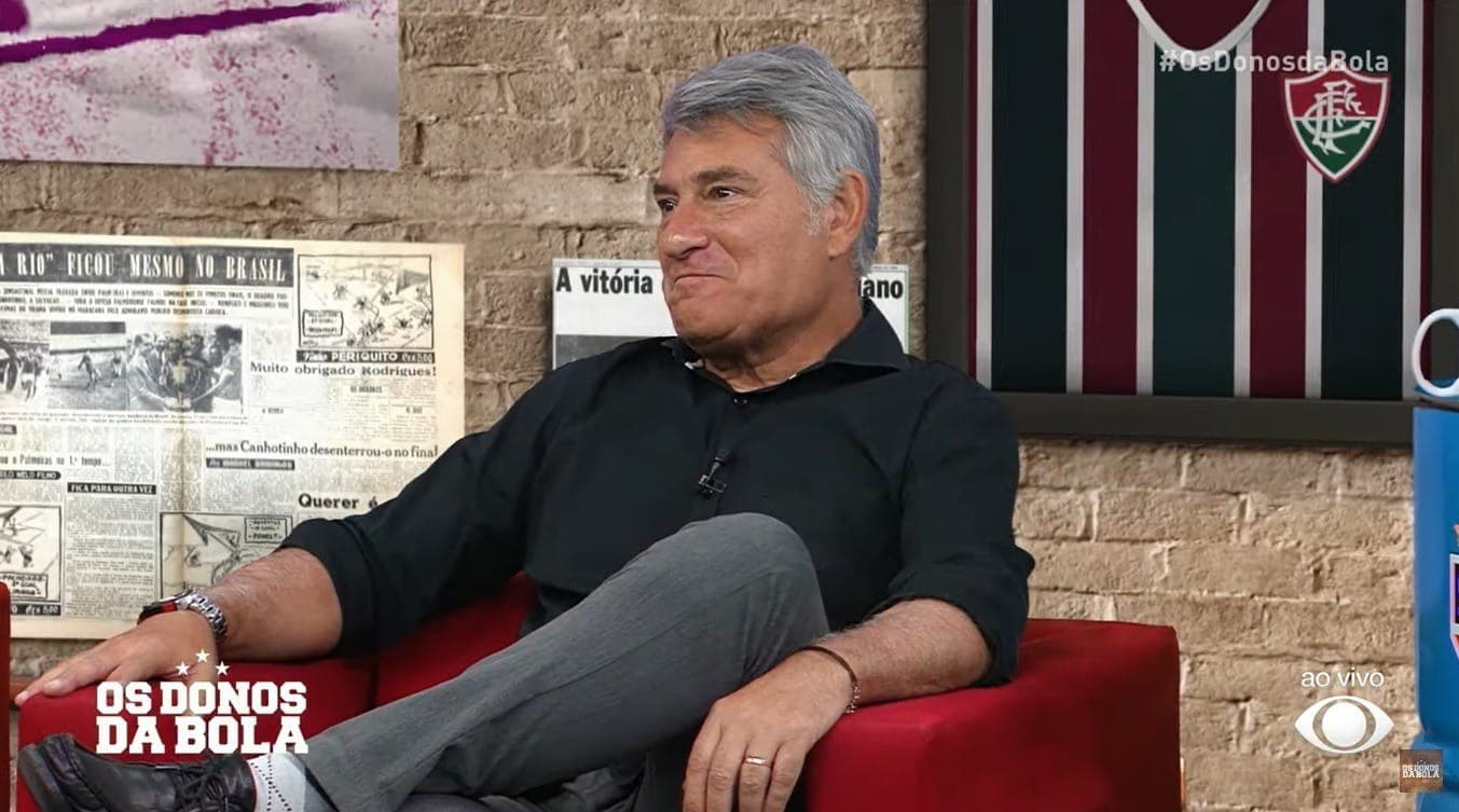 Cleber Machado em participação no programa Os Donos da Bola