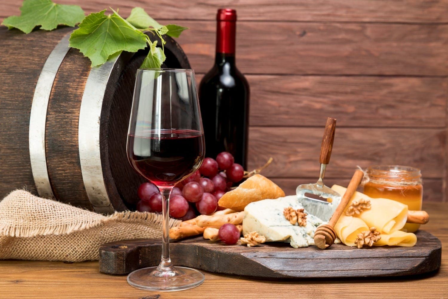 Vinhos e queijos