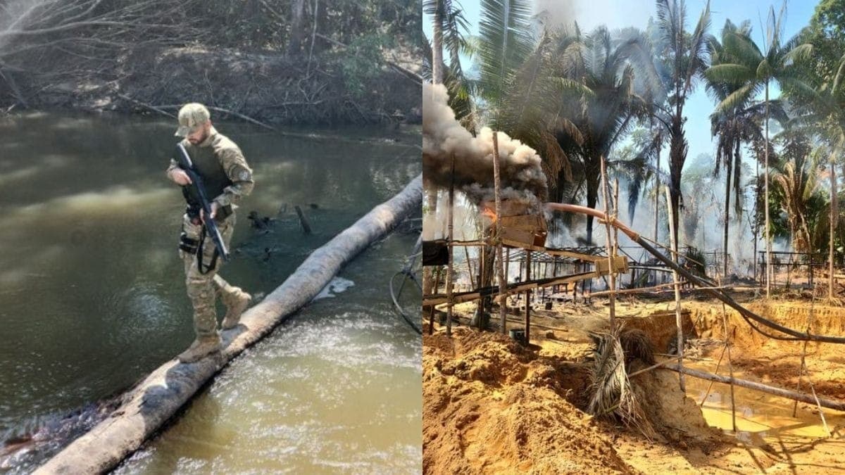 Policiais federais inutilizaram acampamentos ilegais