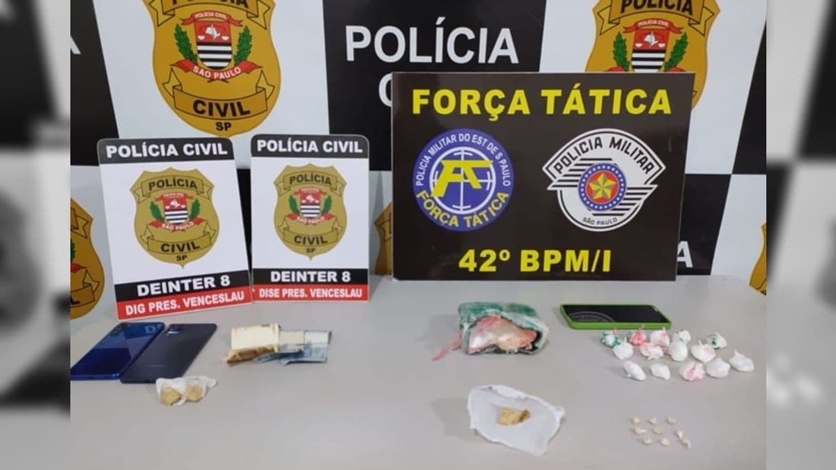 Ação conjunta prende dois homens por tráfico de drogas