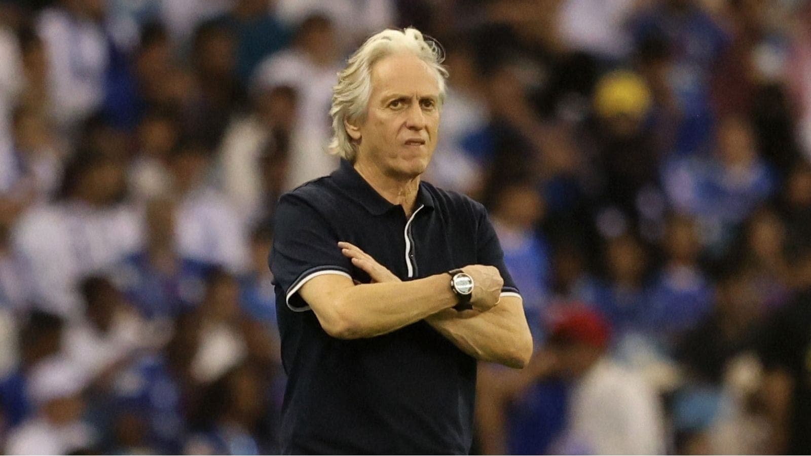 Jorge Jesus no jogo entre Al Hilal e Al Fayha