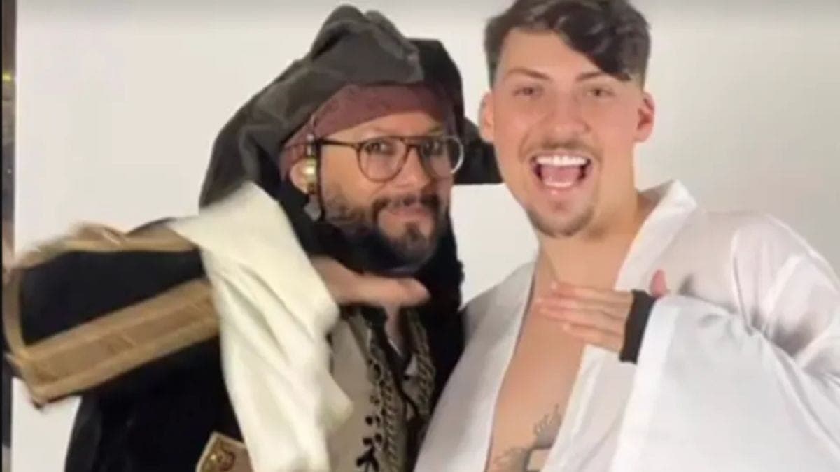 O empresário Maciel Carvalho com Renan Bolsonaro, a quem deu aulas de tiro