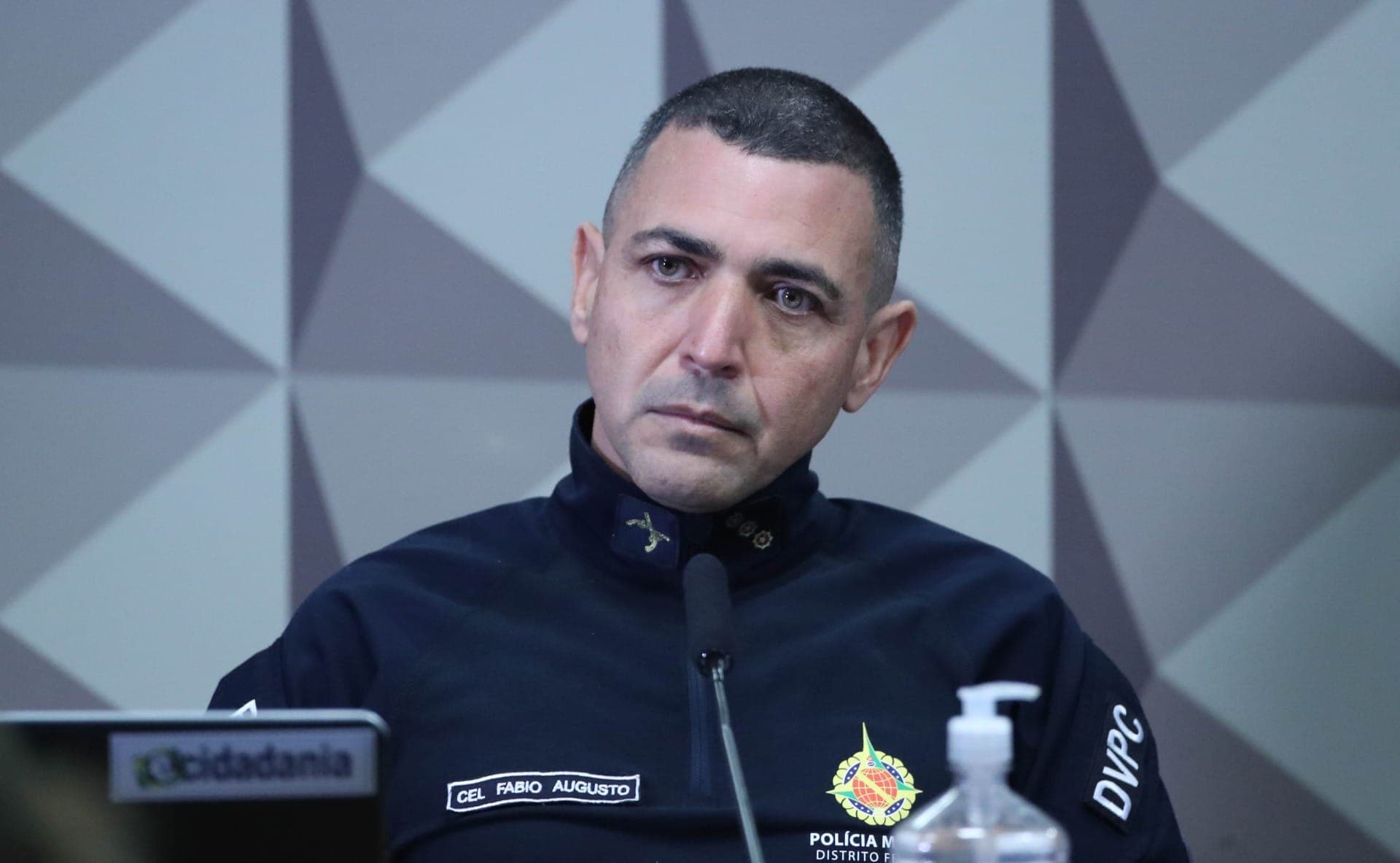 Ex-comandante da PM do DF, Coronel Fabio Augusto Vieira, na CPMI do 8 de janeiro