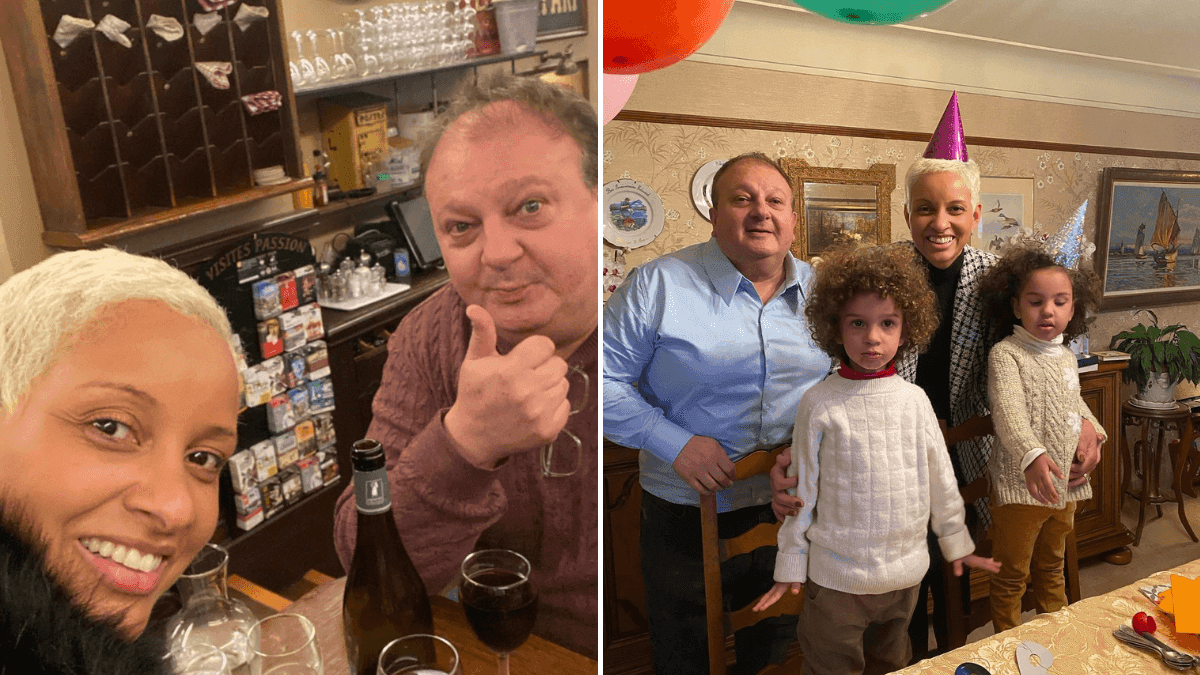 Jacquin posa com esposa, Rosangela, e os filhos