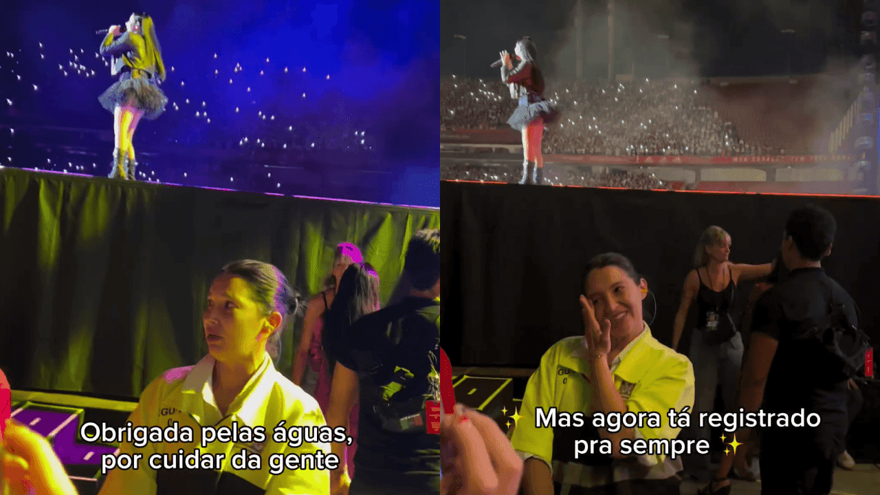 Segurança flagrada chorando ganha ingresso para show do RBD