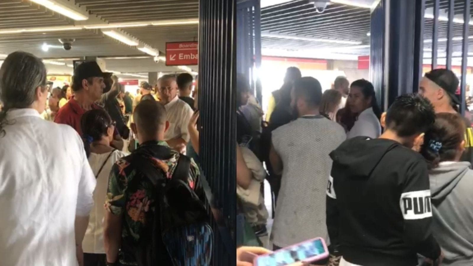 Aglomeração na Linha Vermelha do metrô após fim da greve em setembro