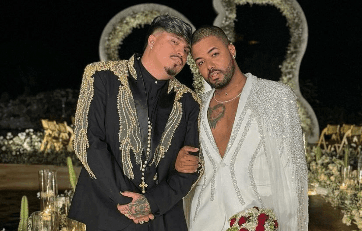 O influencer Hytalo Santos e seu noivo Euro se casaram em Cajazeiras, na Paraíba