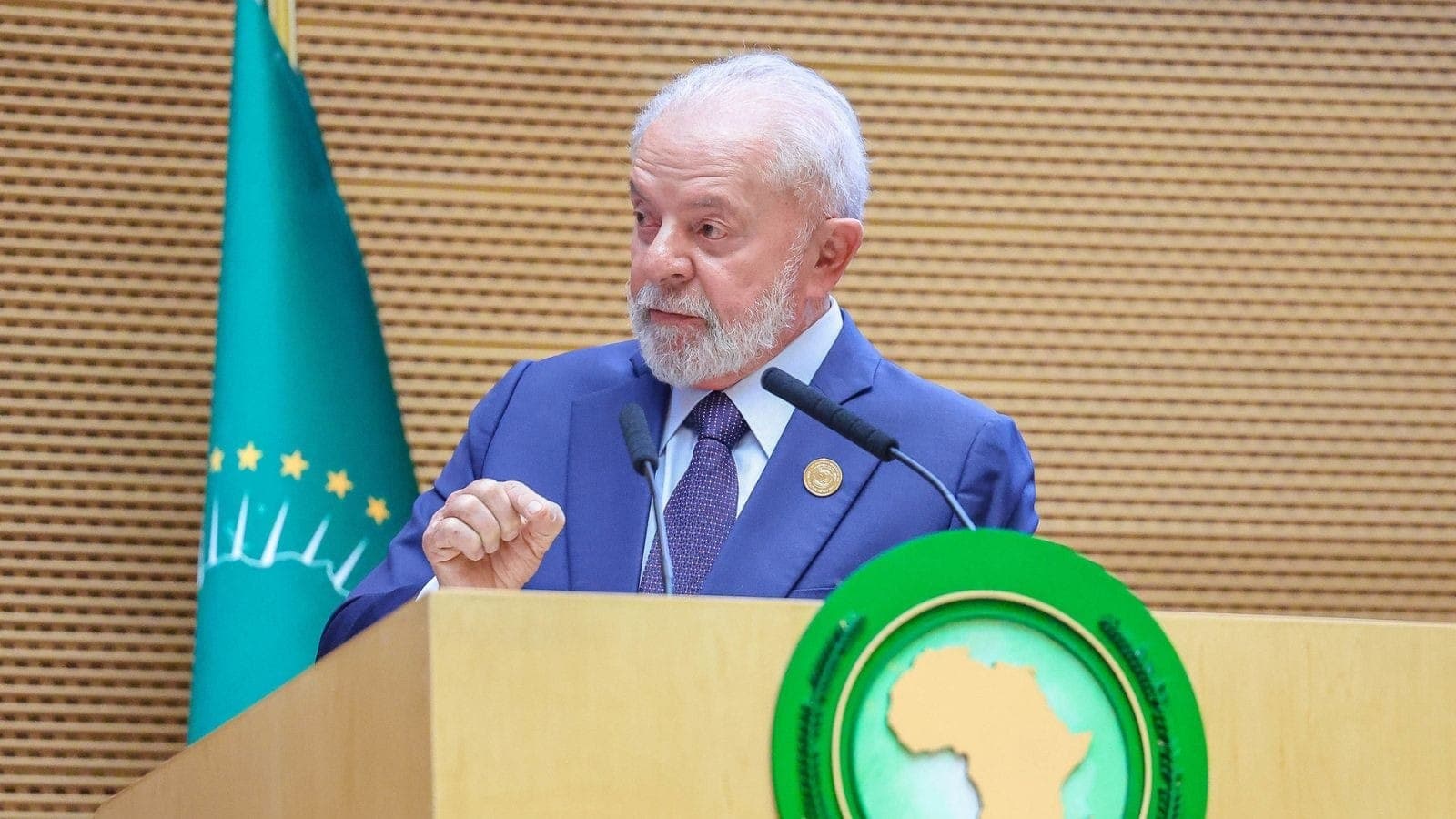 Lula durante a abertura da 37º Cúpula da União Africana, na Etiópia