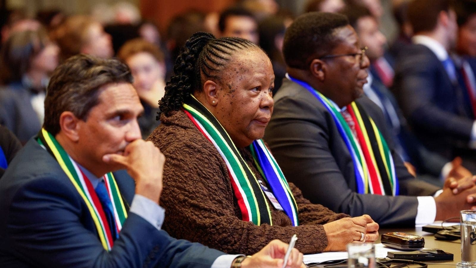 Representantes da África do Sul durante audiência na Corte Internacional de Justiça