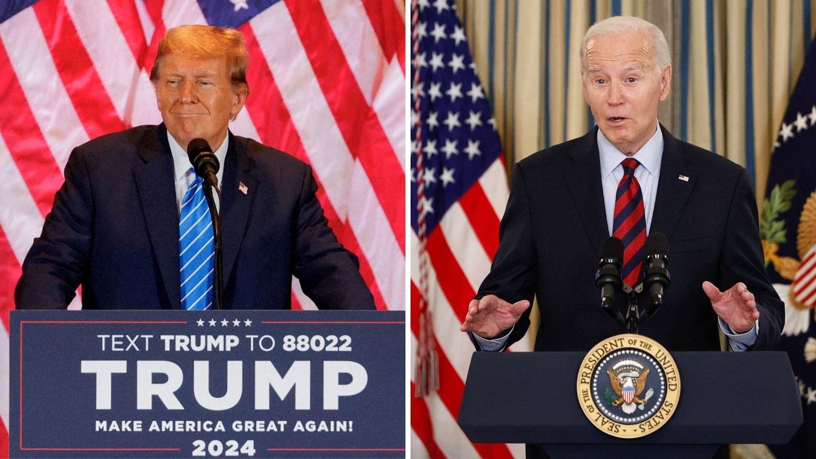 Donald Trump e Joe Biden