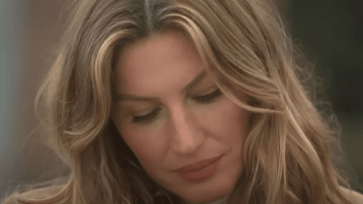 Gisele Bündchen apareceu em lagrimas ao comentar sobre o divórcio com o jogador Tom Brady