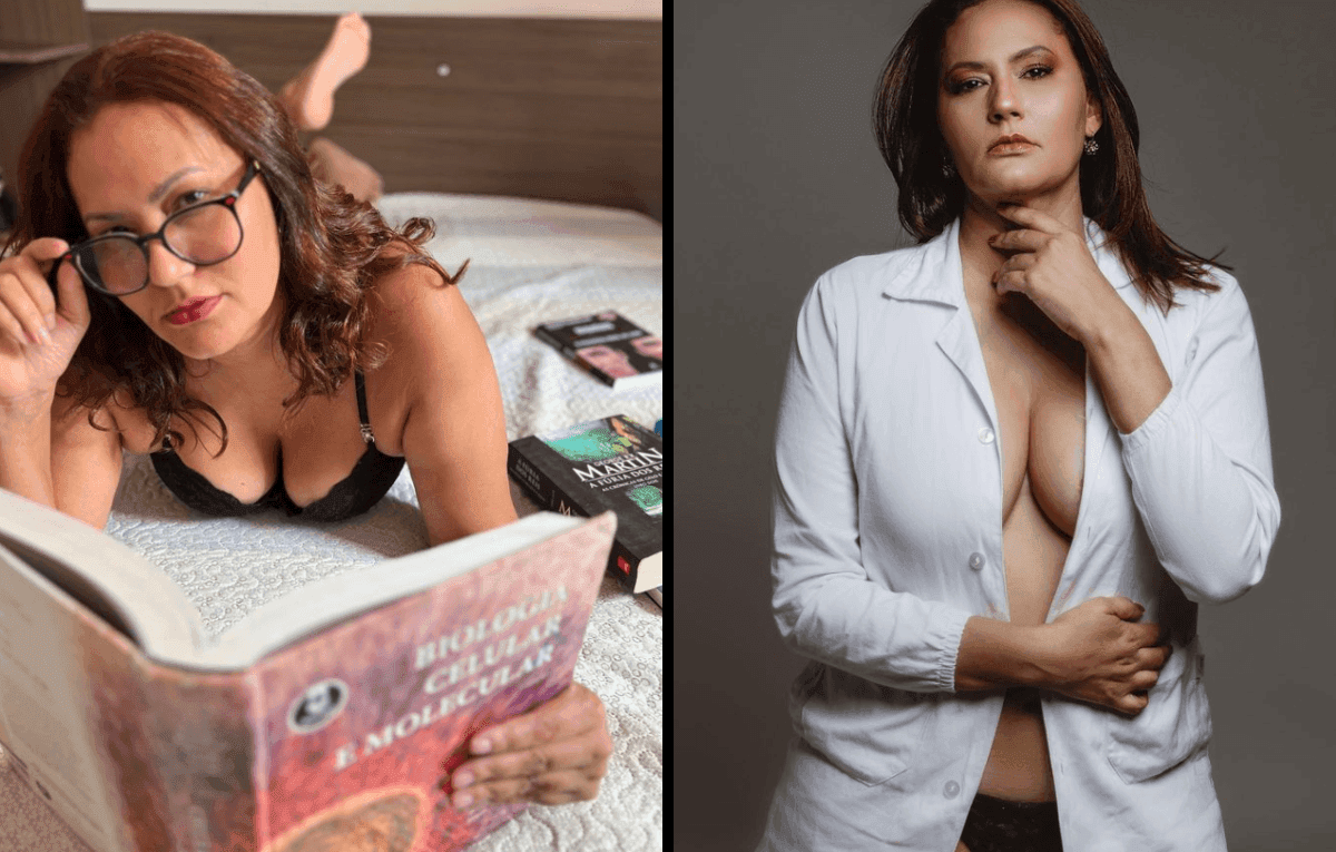 Professora do Only Fans ganha mais com conteúdo adulto do quem em Universidade