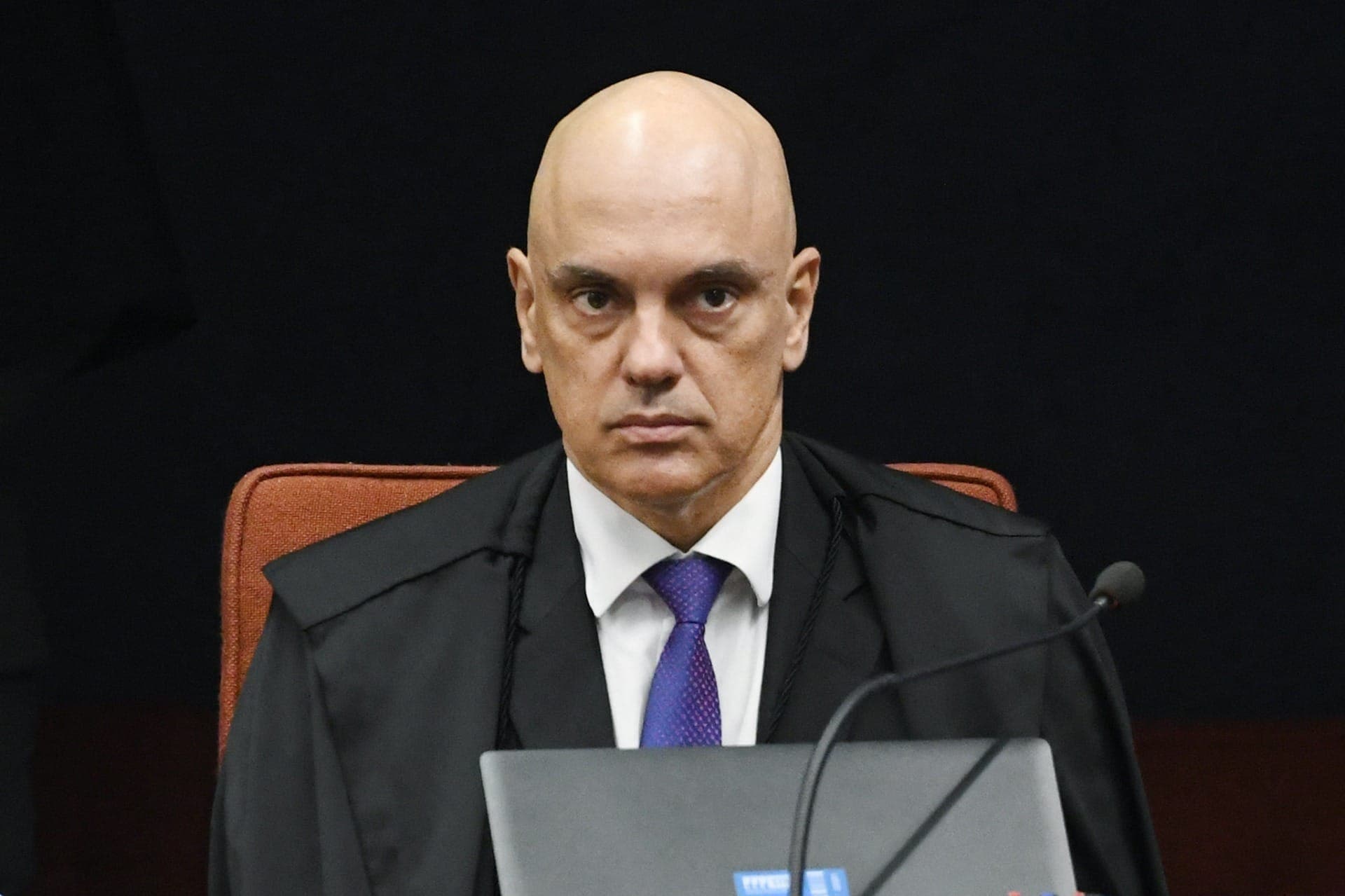 Ministro Alexandre de Moraes durante sessão da Primeira Turma do STF