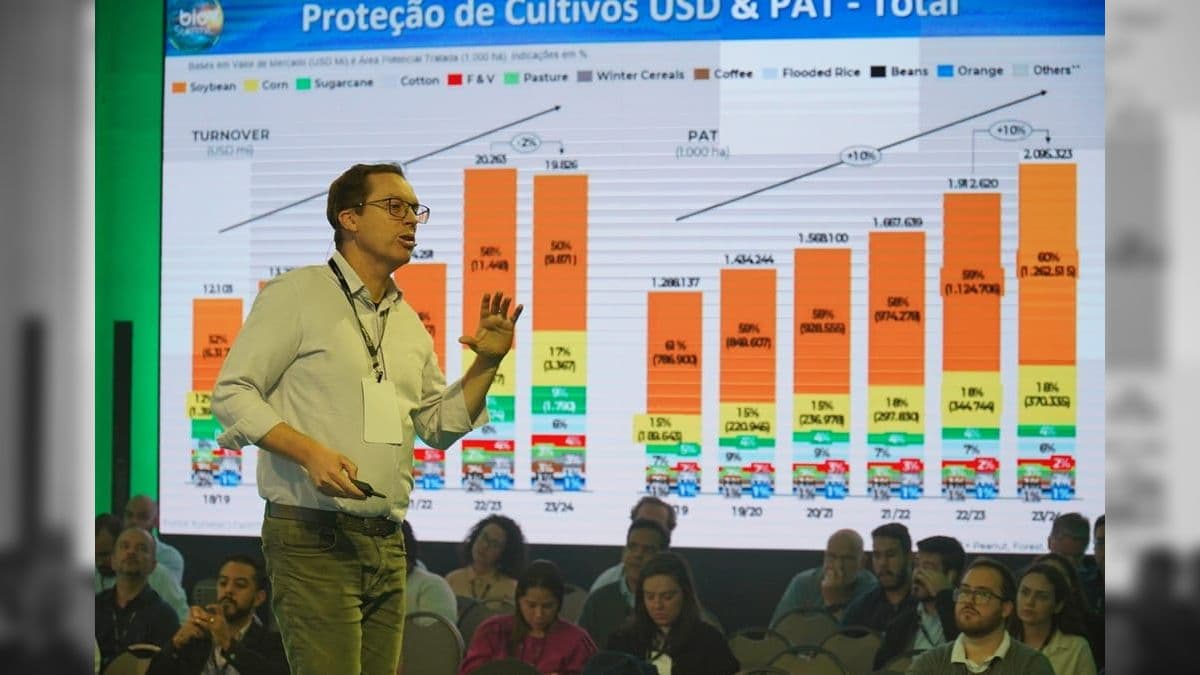 Cristiano Limberger durante o Biosummit 2024