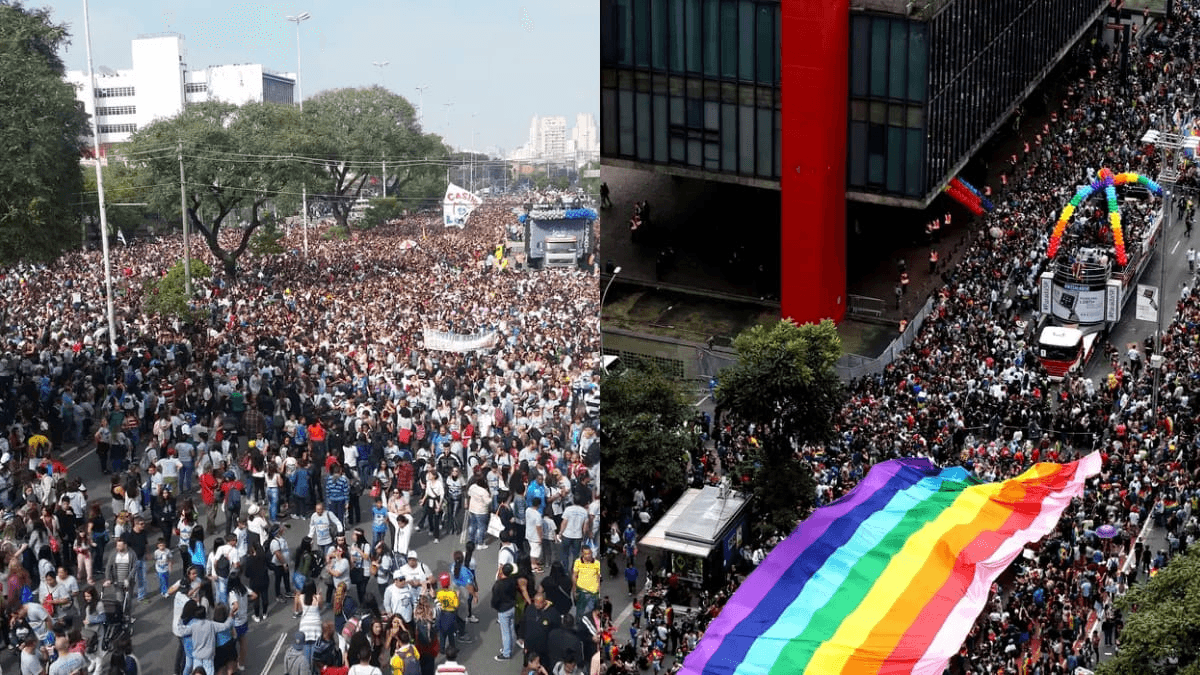 Marcha Para Jesus e Parada do Orgulho mobilizam 7% mais turistas do que em 2023