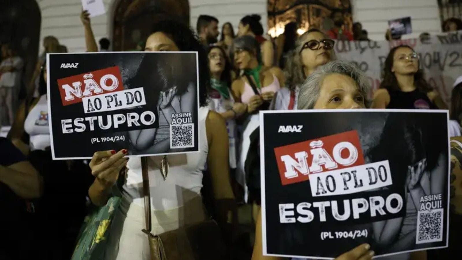 Protesto contra PL que equipara aborto a homicídio no RJ