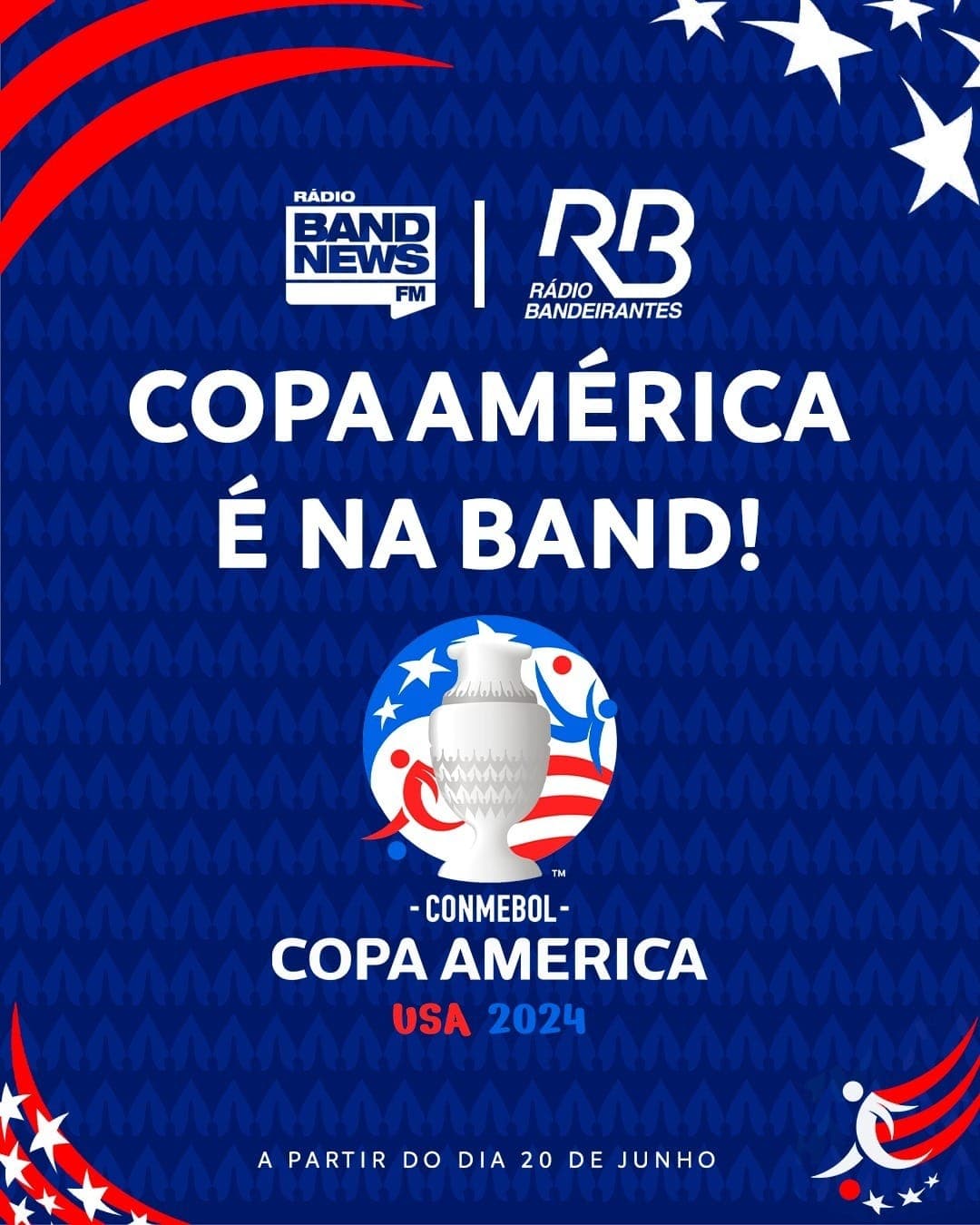 Rádio BandNews FM vai transmitir os jogos da Copa América