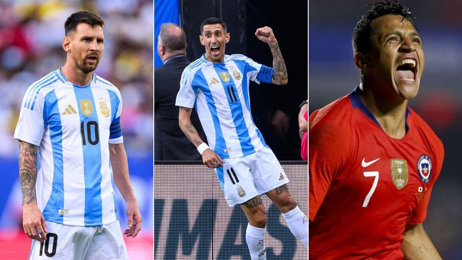 Messi, Di María e Sánchez devem disputar a última Copa América em 2024