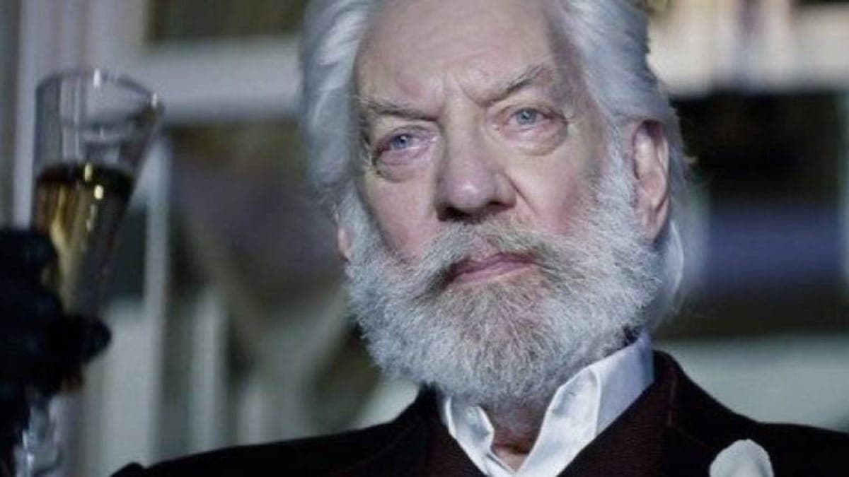 Donald como Presidente Snow, na saga dos 'Jogos Vorazes'