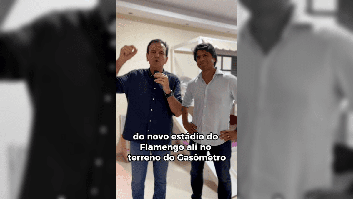 Eduardo Paes anuncia avanço de projeto para construção de estádio do Flamengo