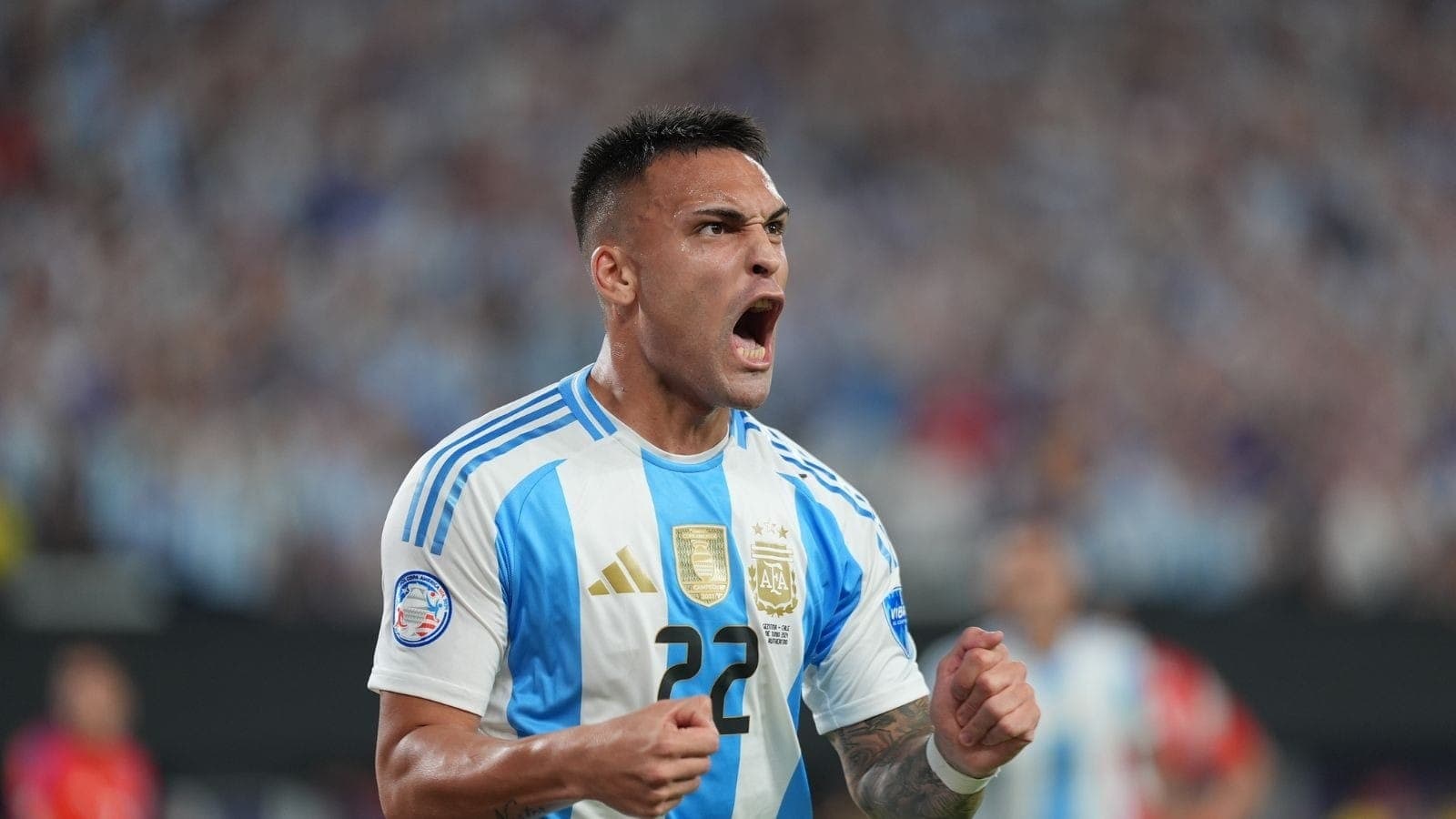 Lautaro Martínez garantiu a vitória da Argentina sobre o Chile