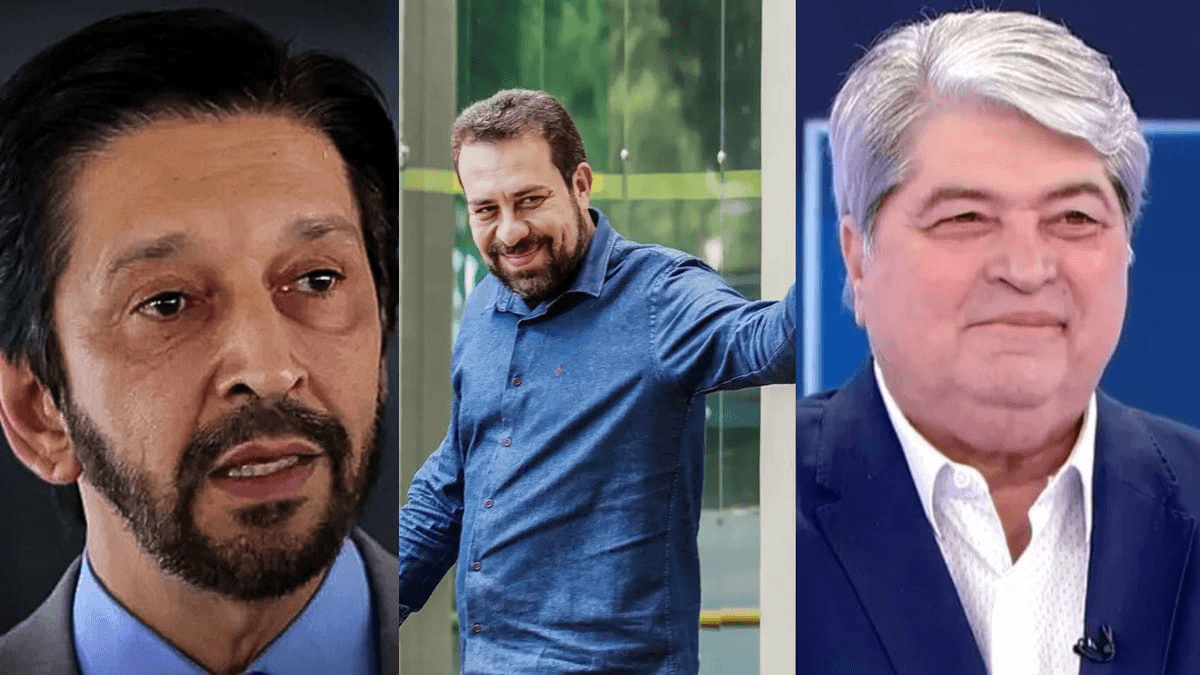 Ricardo Nunes, Guilherme Boulos e José Luiz Datena