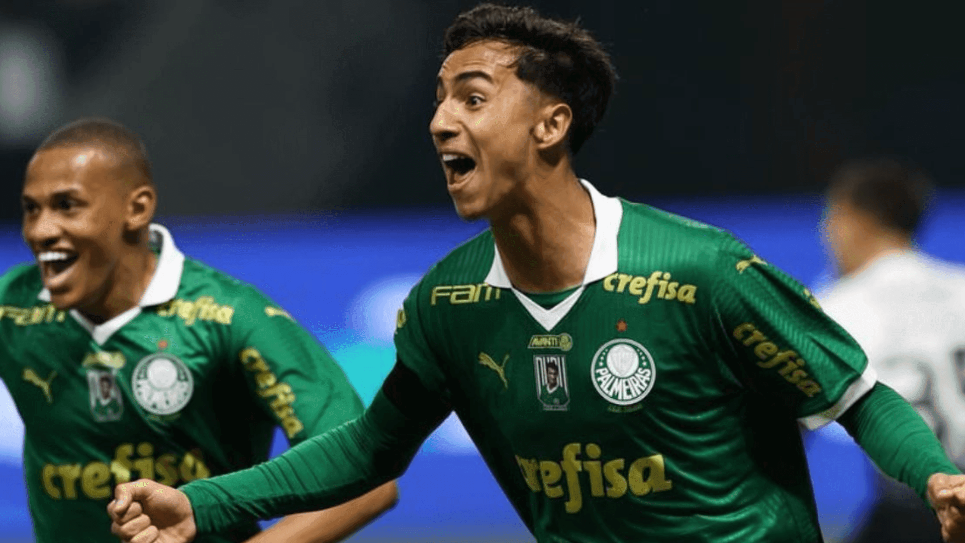 Joseense Vitor Reis estreia como titular e marca seu primeiro gol pelo Palmeiras