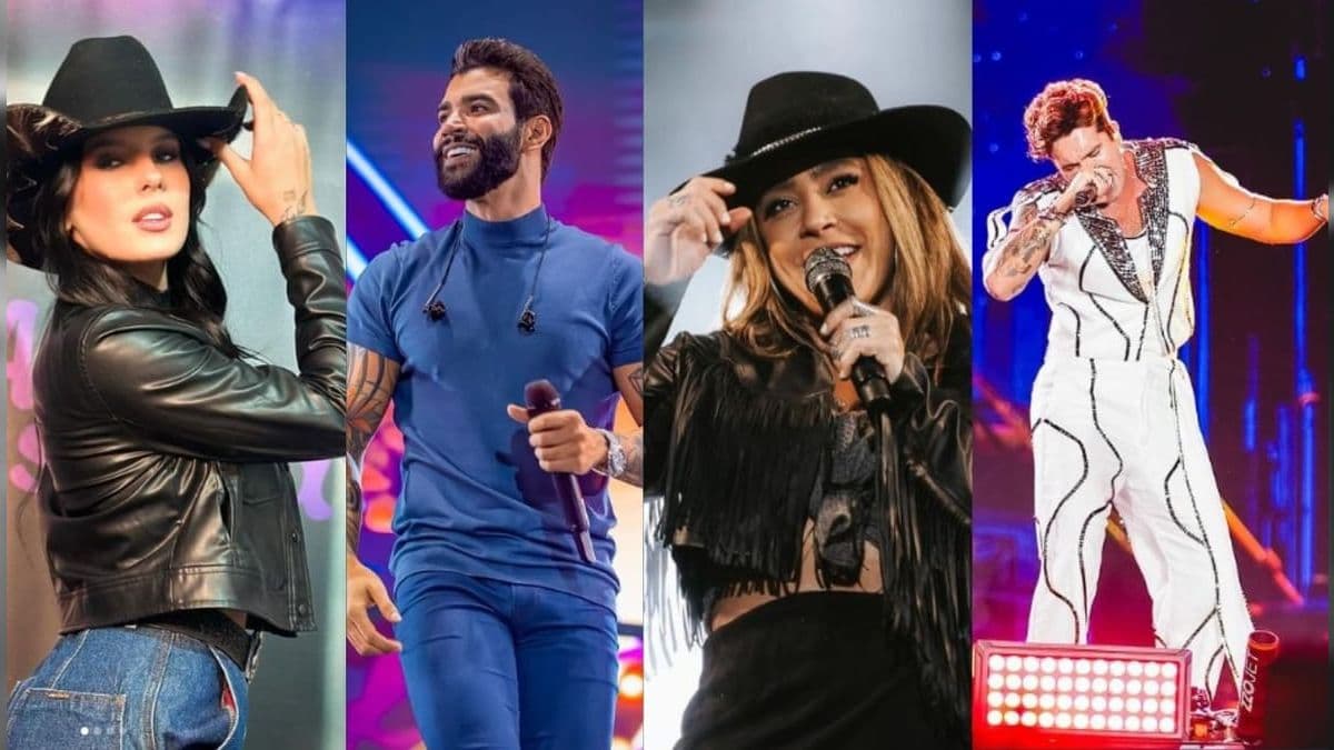 Ana Castela, Gusttavo Lima, Lauana Prado e Luan Santana