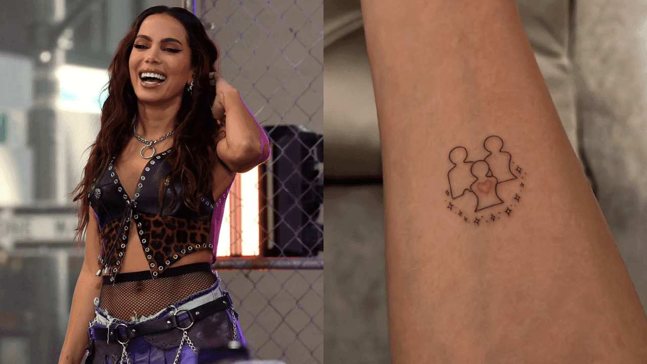 Anitta mostra nova tatuagem