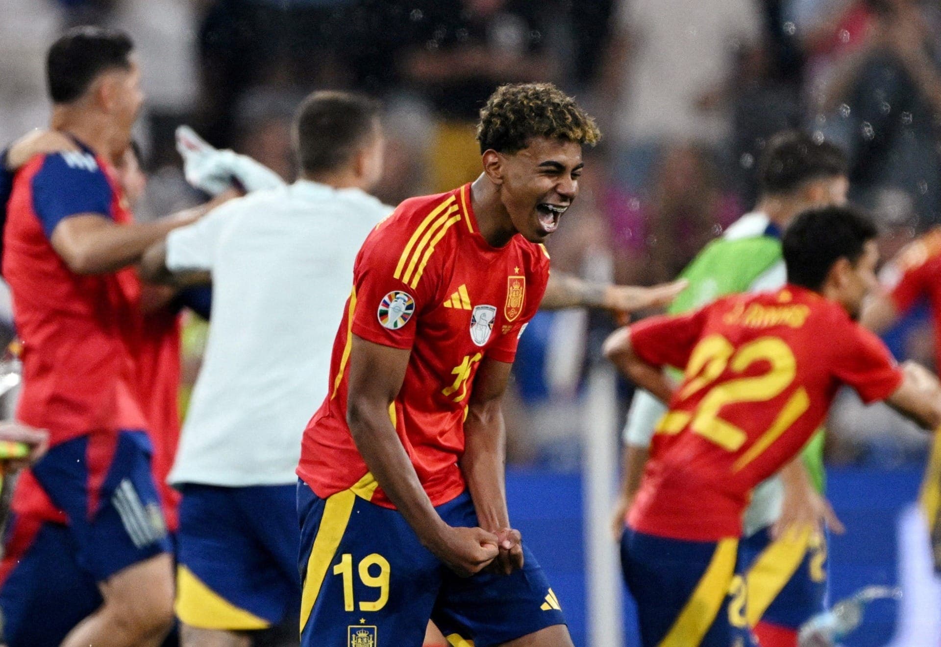 Lamine Yamal em Espanha x França pela Eurocopa