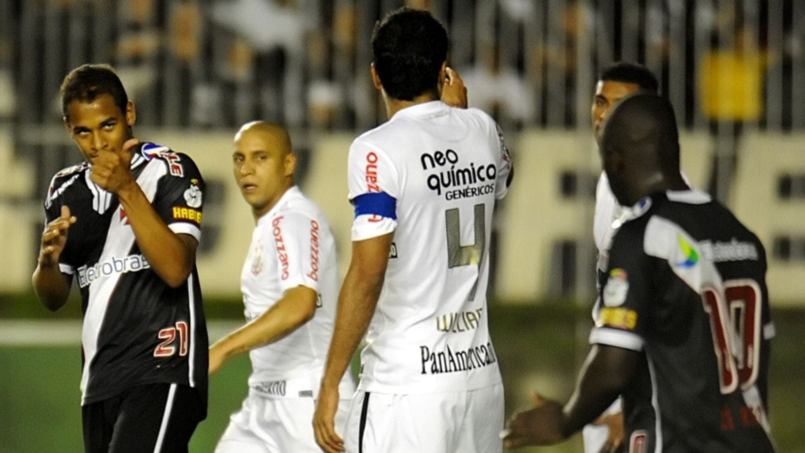 Última vitória do Vasco sobre o Corinthians foi em 2010
