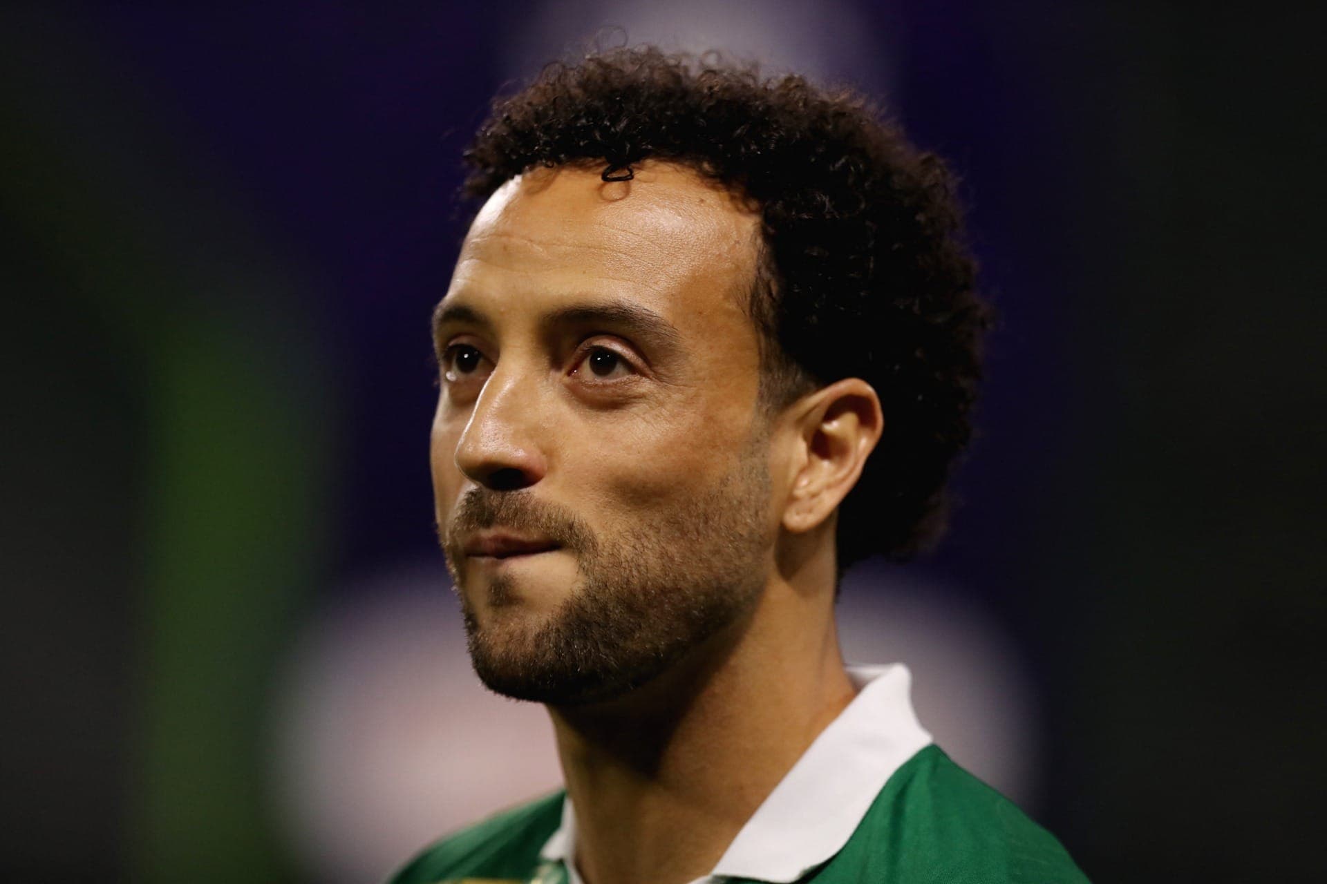 Felipe Anderson foi apresentado à torcida do Palmeiras