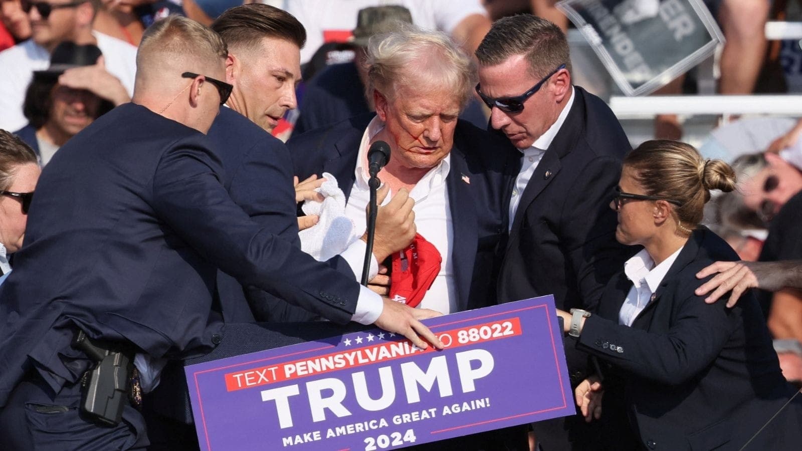 Donald Trump ferido