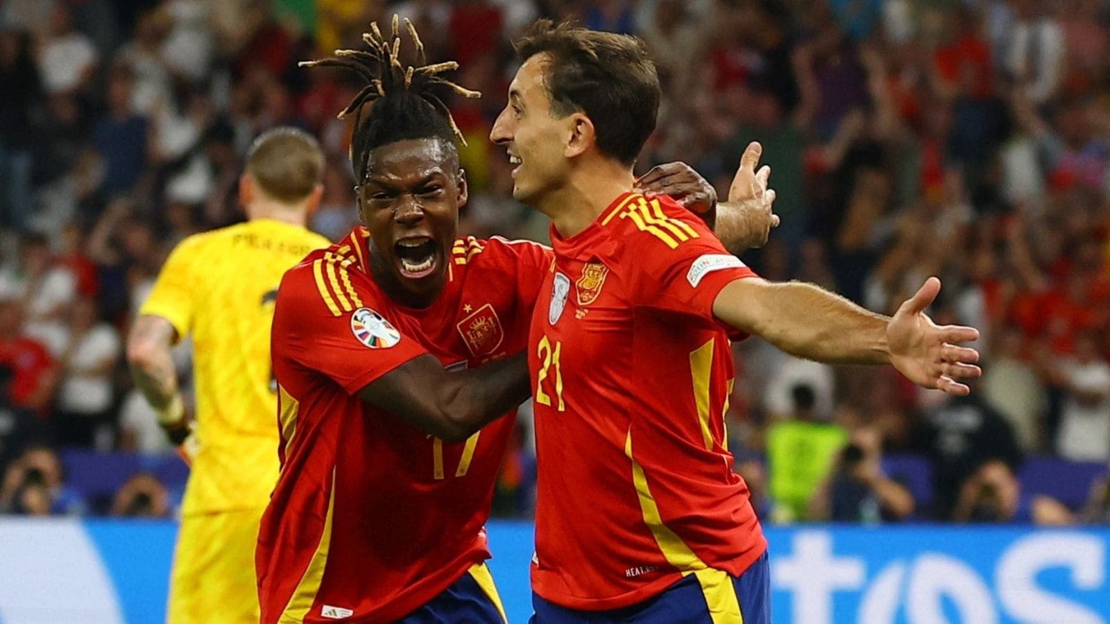 Nico Williams e Oyarzabal fizeram os gols do título da Espanha