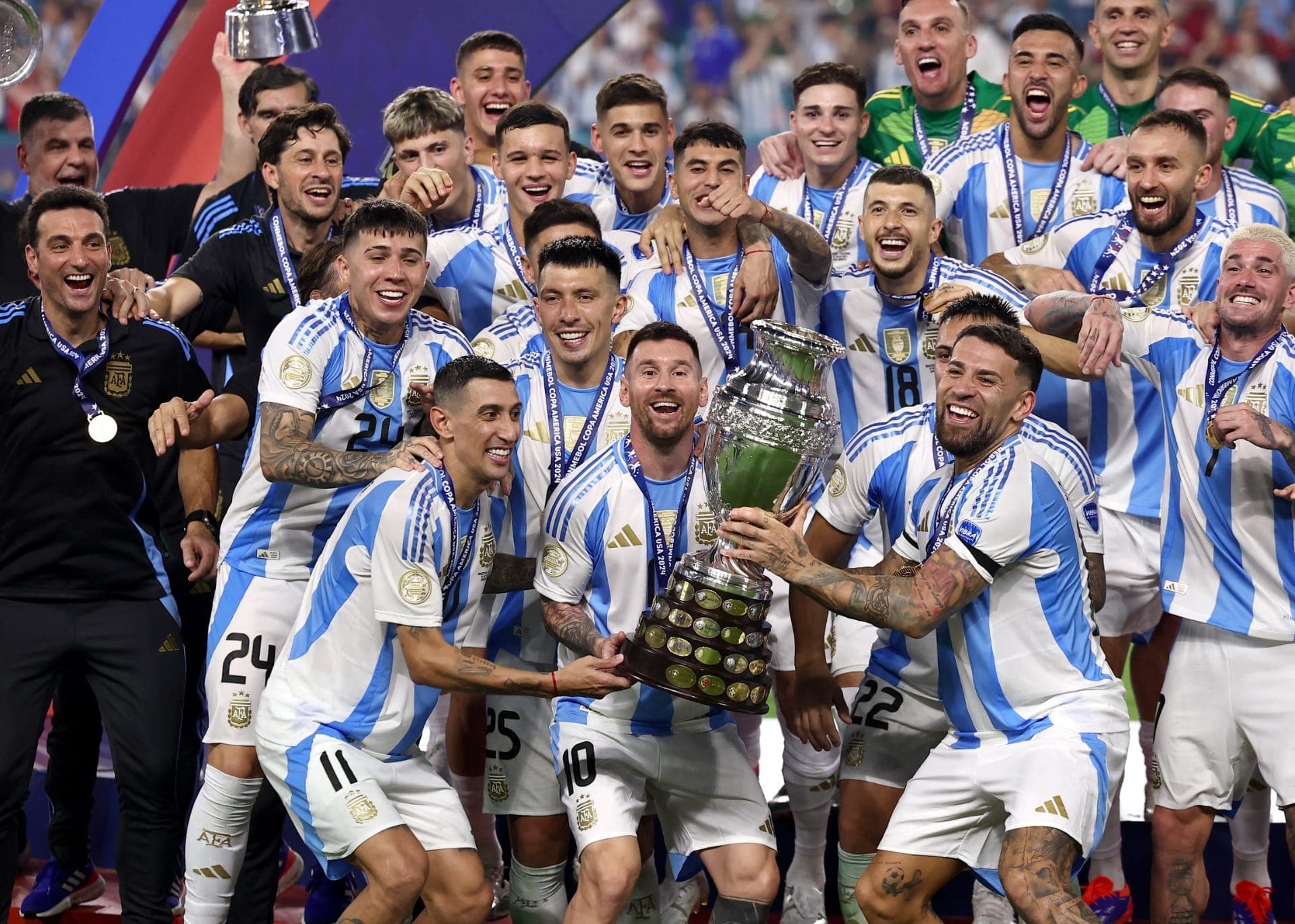 Argentina levanta a taça da Copa América 2024