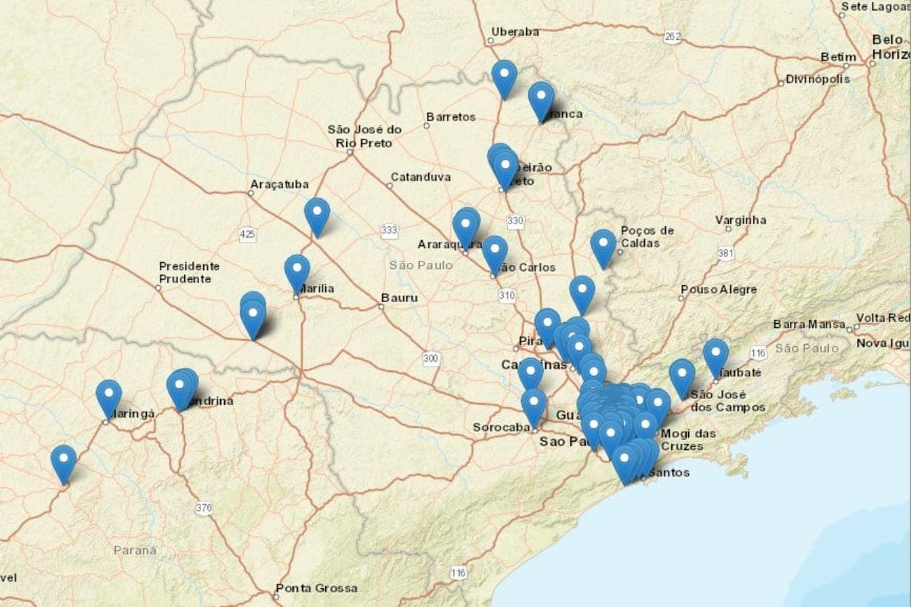 Mapa da USP mostra relatos de abalos sísmicos no Brasil após terremoto no Chile