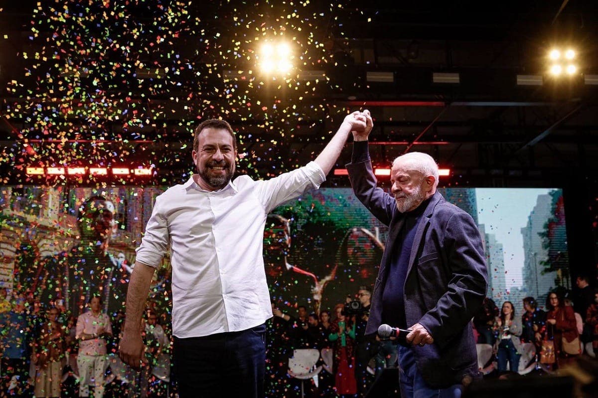 Boulos e Lula em imagem de arquivo