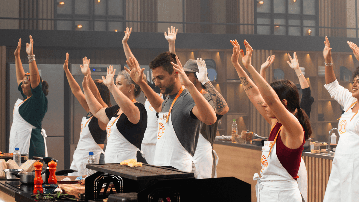 Participantes na final da contagem regressiva no MasterChef 2024