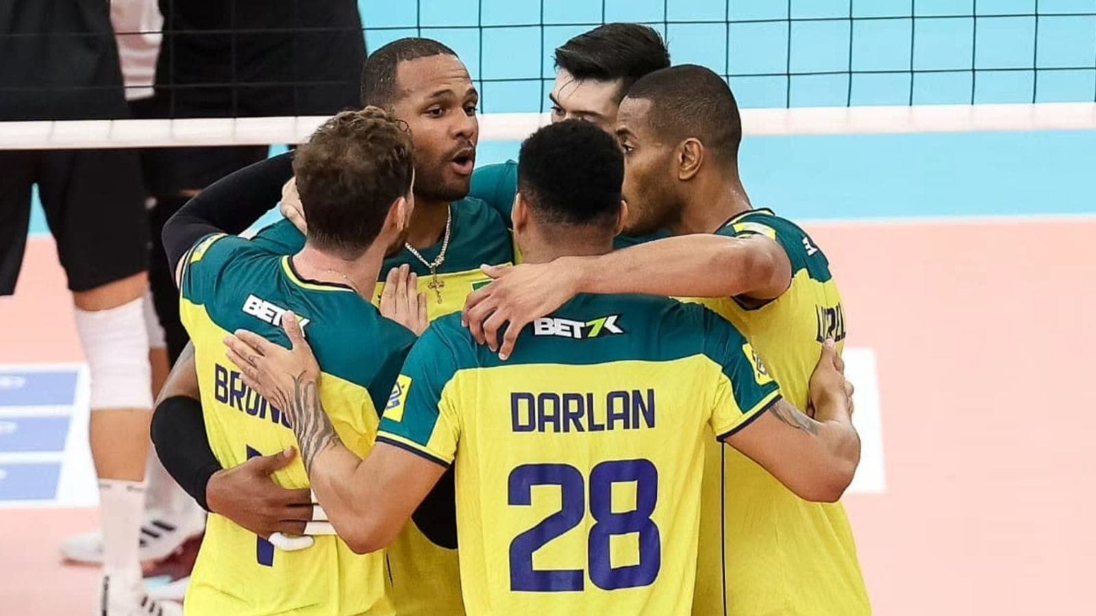 Brasil vence Alemanha no amistoso de vôlei masculino