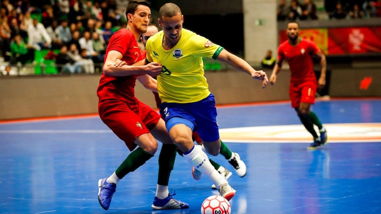 Amistoso de futsal em 2019: Portugal 1 x 6 Brasil