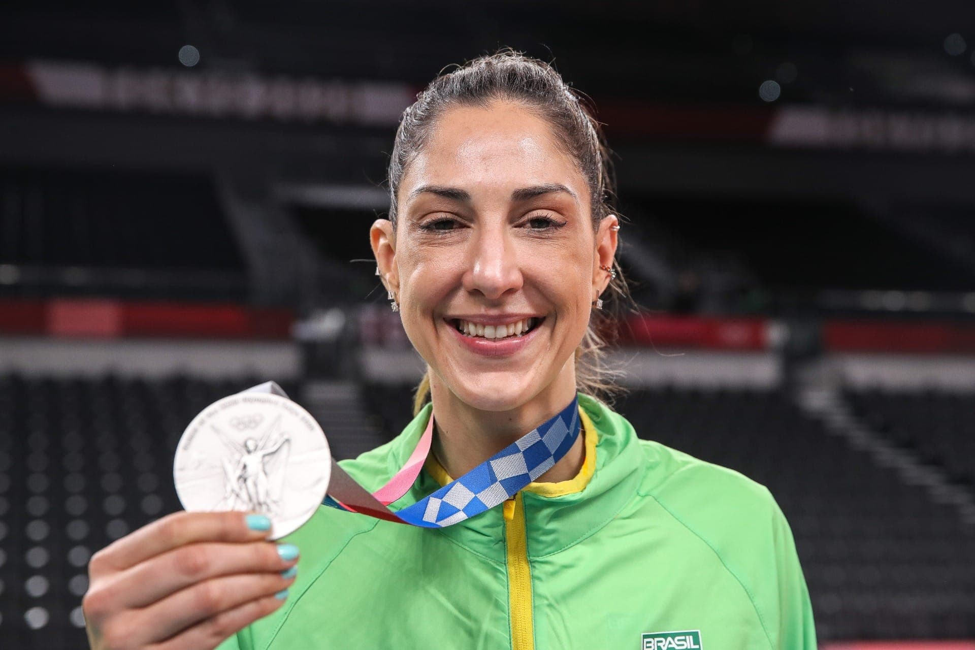 Carol Gattaz foi medalha de prata na Olimpíada de Tóquio